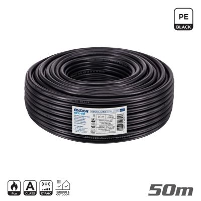 ΚΑΛΩΔΙΟ Coaxial OCX-50 CU AL Fca PE Μαύρο 50m | ΚΕΡΑΙΑΣ στο smart-tech.gr