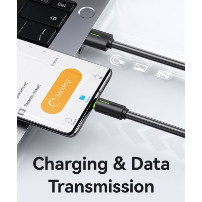 USAMS καλώδιο USB-C σε USB US-SJ732, 18W, 480Mbps, 1m, μαύρο | Καλώδια USB-C (Type-C) στο smart-tech.gr