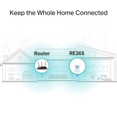 TP-LINK WiFi range extender RE365 με Passthrough, AC1200 1200Mbps, Ver. 3.0 | Access Points - WiFi Extenders στο smart-tech.gr