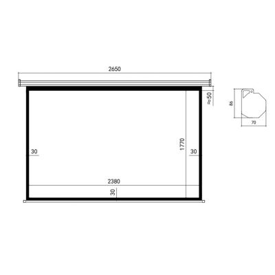 MTS-120 240x180cm (4:3) | Ηλεκτρικές οθόνες προβολής στο smart-tech.gr