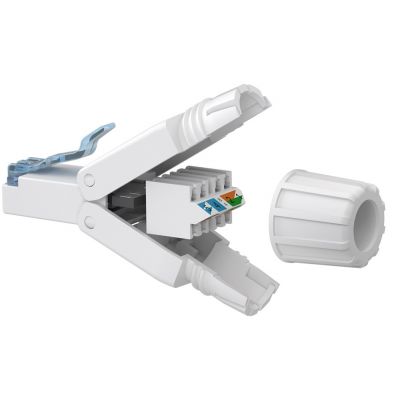 GOOBAY βύσμα RJ45 65941, CAT 6A UTP, tool-free, λευκό | Καλώδια δικτύου στο smart-tech.gr