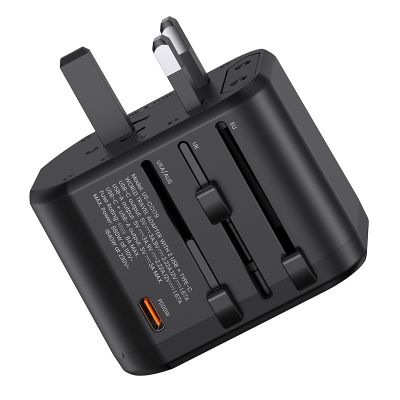 USAMS φορτιστής/αντάπτορας πρίζας US-CC179, USB-C & 2x USB, universal, 20W, μαύρος | ΦΟΡΤΙΣΤΕΣ / ΤΡΟΦΟΔΟΤΙΚΑ USB στο smart-tech.gr