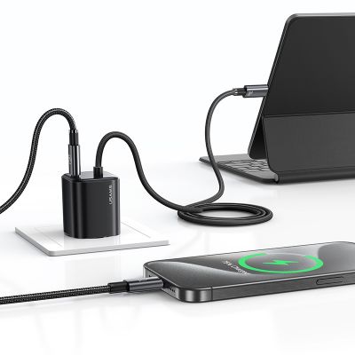 USAMS φορτιστής τοίχου CC264 με καλώδιο, USB-C, 30W, GaN, μαύρος | ΦΟΡΤΙΣΤΕΣ / ΤΡΟΦΟΔΟΤΙΚΑ USB στο smart-tech.gr