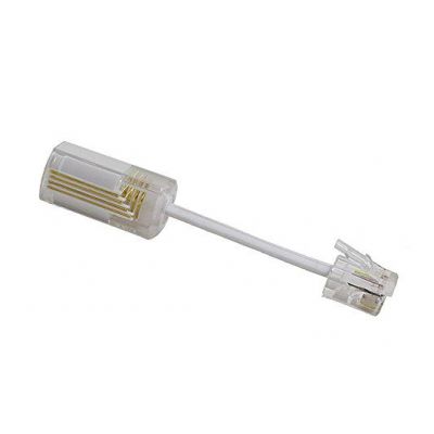 POWERTECH Αντάπτορας καλωδίου τηλεφώνου RJ10, για περιστροφή 360°, λευκό | Καλώδια Τηλεφώνου στο smart-tech.gr