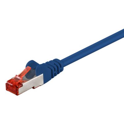 GOOBAY καλώδιο δικτύου 95512, CAT 6 S/FTP, CCA, 250MHz, 5m, μπλε | Καλώδια δικτύου στο smart-tech.gr