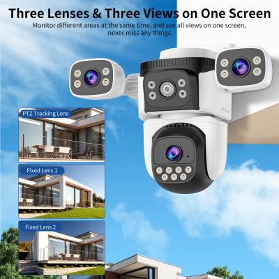 VSTARCAM smart κάμερα CS621SR, triple lens, 2MP, WiFi, SD, PTZ, IP66 | Διαδικτυακές IP Κάμερες στο smart-tech.gr