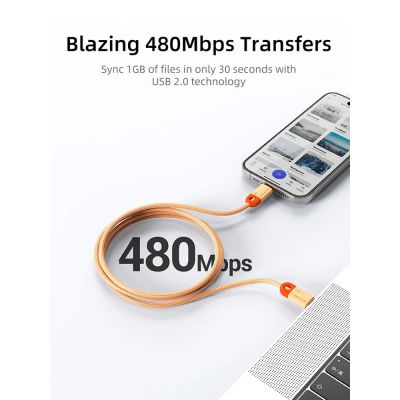 CABLETIME καλώδιο USB-C CT-CM60-PBW, 60W PD, 480Mbps, 0.25m, μπλε | Καλώδια USB-C (Type-C) στο smart-tech.gr