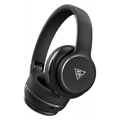 DOQAUS headphones DESIGN 3, ασύρματα & ενσύρματα, Φ40mm, 600mAh, μαύρα | Ακουστικά Bluetooth στο smart-tech.gr
