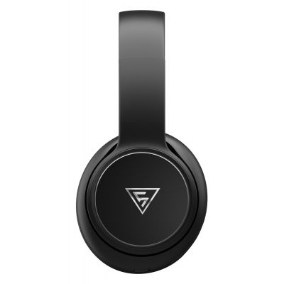 DOQAUS headphones DESIGN 3, ασύρματα & ενσύρματα, Φ40mm, 600mAh, μαύρα/καφέ | Ακουστικά Bluetooth στο smart-tech.gr
