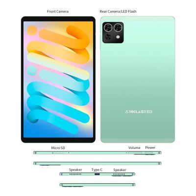 TECLAST tablet M50 Mini WiFi, 8.7", 4/128GB, Android 15, 5100mAh, πράσινο | TABLETS στο smart-tech.gr