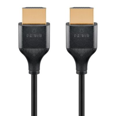 GOOBAY καλώδιο HDMI 75294 με Ethernet, slim, 4K/60Hz, 18 Gbps, 2m, μαύρο | Λοιπά Καλώδια, Adaptors & Μετατροπείς στο smart-tech.gr