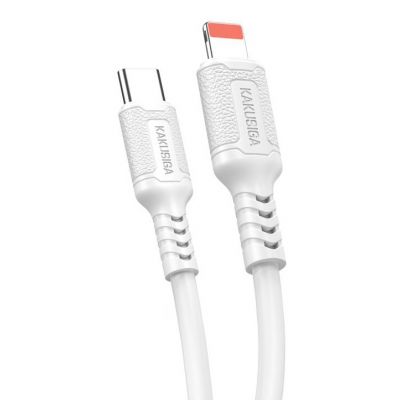 KAKUSIGA καλώδιο Lightning σε USB-C KSC-984, σιλικόνης, 27W, 480Mbps, 1m, λευκό | Καλώδια USB-C (Type-C) στο smart-tech.gr
