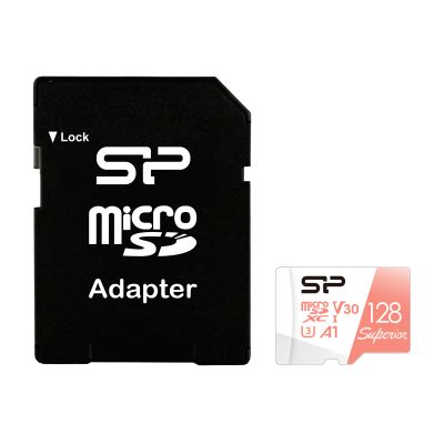 SILICON POWER κάρτα μνήμης microSDXC Superior, 128GB, C10 UHS-I U3 A1 V30 | Κάρτες μνήμης MicroSD στο smart-tech.gr