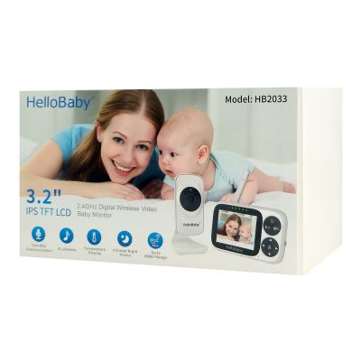 HELLOBABY ενδοεπικοινωνία μωρού HB2033 με κάμερα & οθόνη 3.2", 720p | Διαδικτυακές IP Κάμερες στο smart-tech.gr