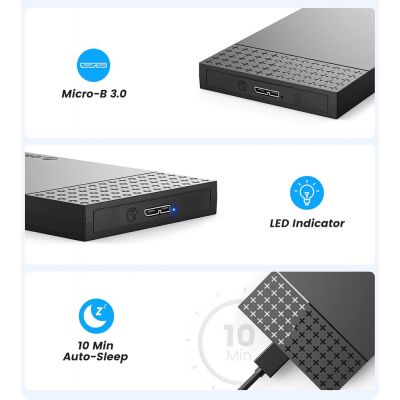 ORICO θήκη για 2.5" SATA HDD/SSD 2526U3-V1, 5Gbps, μαύρη | ΘΗΚΕΣ ΣΚΛΗΡΩΝ ΔΙΣΚΩΝ στο smart-tech.gr