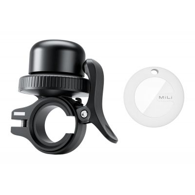 MILI κουδούνι ποδηλάτου με smart tag MiTag Duo, iOS & Android, Bluetooth tracker, μαύρο/λευκό | ΛΟΙΠΑ ΑΞΕΣΟΥΑΡ στο smart-tech.gr
