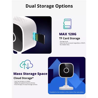 SONOFF smart κάμερα CAM-S2, 2MP, WiFi, SD | Διαδικτυακές IP Κάμερες στο smart-tech.gr