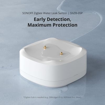 SONOFF smart ανιχνευτής πλημμύρας SNZB-05P, ZigBee, μπαταρίας, λευκός | Ανιχνευτές Aερίων, Nερού και Kαπνού στο smart-tech.gr