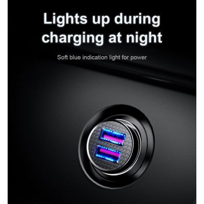 BASEUS φορτιστής αυτοκινήτου CCALL-YD01, 2x USB, QC3.0, 30W, 5A, μαύρο | ΦΟΡΤΙΣΤΕΣ USB ΑΥΤΟΚΙΝΗΤΟΥ στο smart-tech.gr