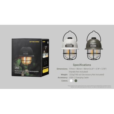 ΦΑΚΟΣ LED NITECORE L series LR40 White | ΦΑΝΑΡΑΚΙΑ στο smart-tech.gr