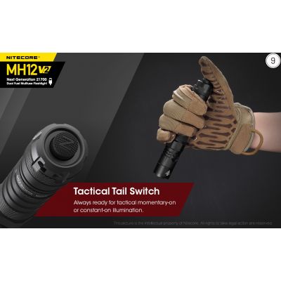 ΦΑΚΟΣ LED NITECORE MULTI TASK HYBRID MH12V2,1200lumens | Φακοί NITECORE στο smart-tech.gr