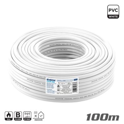 ΚΑΛΩΔΙΟ Coaxial CCS-100 CCS AL Eca PVC Λευκό 100m | ΚΕΡΑΙΑΣ στο smart-tech.gr