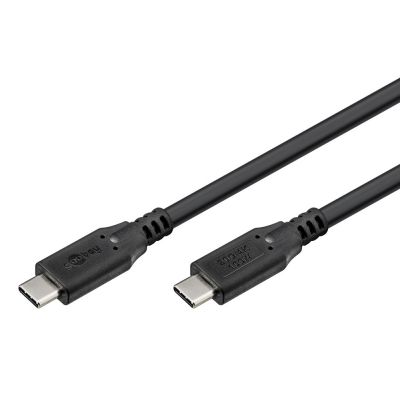 GOOBAY καλώδιο USB-C 74196, USB4, 100W, 20Gbps, 4K/60Hz, 1.5m, μαύρο | Καλώδια USB-C (Type-C) στο smart-tech.gr