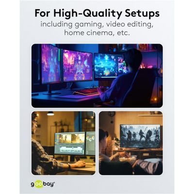 GOOBAY καλώδιο USB-C 74376, USB4, 240W, 80Gbps, 16K/60Hz, 1.2m, μαύρο | Καλώδια USB-C (Type-C) στο smart-tech.gr