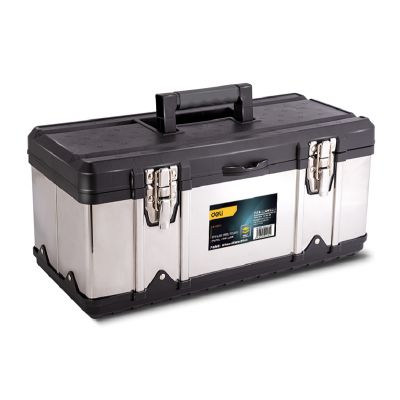 DELI εργαλειοθήκη 35716, μεταλλικό κούμπωμα, 40x18x18cm, ασημί | Βοηθητικά Εργαλεία στο smart-tech.gr