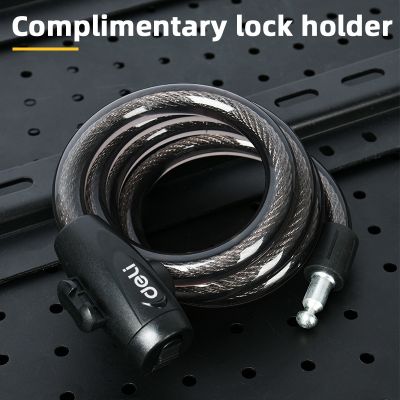DELI κλειδαριά ποδηλάτου με κλειδί DL508062, Φ12mm, 1m, μαύρη | ΛΟΥΚΕΤΑ - ΚΛΕΙΔΑΡΙΕΣ στο smart-tech.gr
