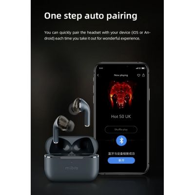 MIBRO earphones με θήκη φόρτισης M1, TWS, ENC, 25/350mAh, μπλε | Ακουστικά Bluetooth στο smart-tech.gr