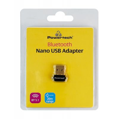 POWERTECH USB Bluetooth 5.1 αντάπτορας PT-1452 με εμβέλεια έως 20m | USB - PCI Κάρτες δικτύου στο smart-tech.gr