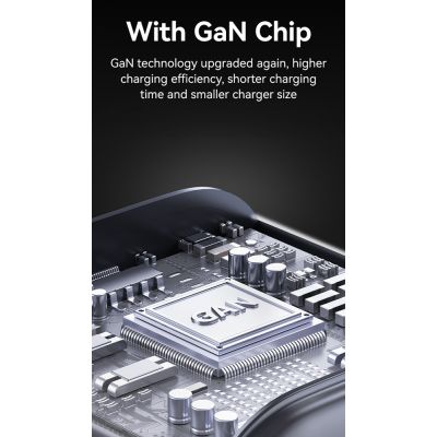USAMS φορτιστής τοίχου CC265, USB & 2x USB-C, 67W, GaN, μαύρος | ΦΟΡΤΙΣΤΕΣ / ΤΡΟΦΟΔΟΤΙΚΑ USB στο smart-tech.gr