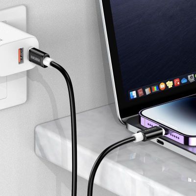 KAKUSIGA καλώδιο Lightning σε USB-C KSC-998, σιλικόνης, 30W, 480Mbps, 1m, λευκό | Καλώδια USB-C (Type-C) στο smart-tech.gr