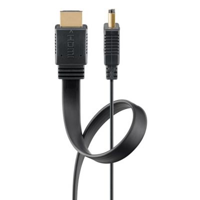 GOOBAY καλώδιο HDMI 77135 με Ethernet, flat, 8K/60Hz, 48 Gbps, 2m, μαύρο | Λοιπά Καλώδια, Adaptors & Μετατροπείς στο smart-tech.gr