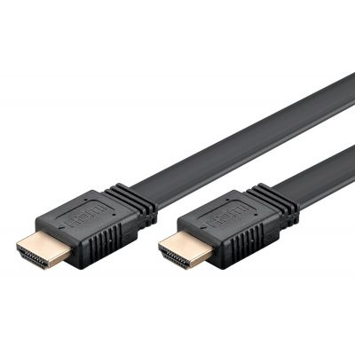 GOOBAY καλώδιο HDMI 77135 με Ethernet, flat, 8K/60Hz, 48 Gbps, 2m, μαύρο | Λοιπά Καλώδια, Adaptors & Μετατροπείς στο smart-tech.gr