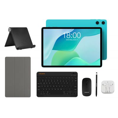 TECLAST tablet P33 με πληκτρολόγιο/ποντίκι/στυλό αφής/θήκη/βάση, 10.1", 3/64GB, Android 15, 6000mAh, μπλε | TABLETS στο smart-tech.gr