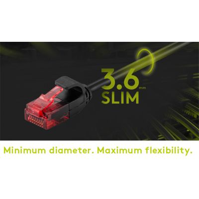 GOOBAY καλώδιο δικτύου 71546, CAT 6 U/UTP, slim, copper, 250MHz, 0.25m, γκρι | Καλώδια δικτύου στο smart-tech.gr