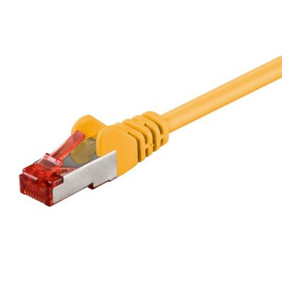 GOOBAY καλώδιο δικτύου 93210, CAT 6 S/FTP, copper, 250MHz, 0.25m, κίτρινο | Καλώδια δικτύου στο smart-tech.gr