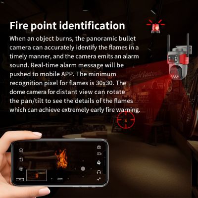 VSTARCAM smart κάμερα AF621DR, dual lens, αναγνώριση φωτιάς & καπνού, 2MP, WiFi, SD, PTZ, IP66 | Διαδικτυακές IP Κάμερες στο smart-tech.gr