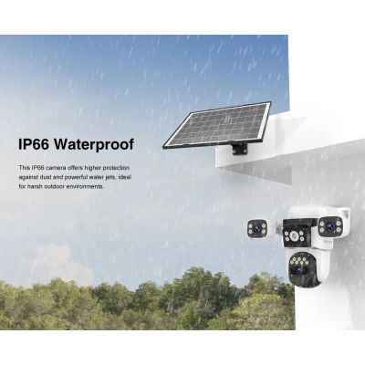 VSTARCAM smart ηλιακή κάμερα BG621SR, triple lens, 2MP, 4G, SD, PTZ, IP66 | Διαδικτυακές IP Κάμερες στο smart-tech.gr