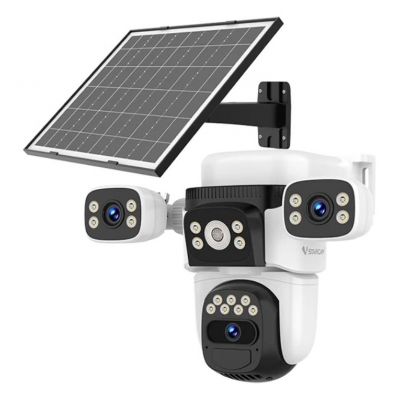 VSTARCAM smart ηλιακή κάμερα BG621SR, triple lens, 2MP, 4G, SD, PTZ, IP66 | Διαδικτυακές IP Κάμερες στο smart-tech.gr