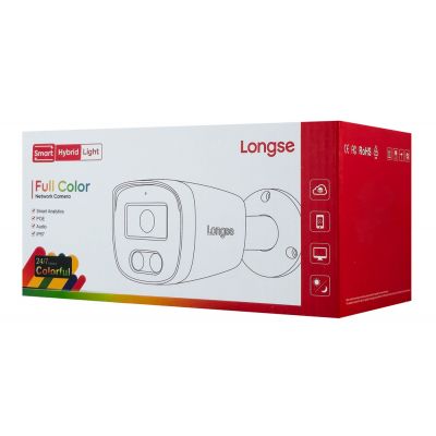 LONGSE IP κάμερα BMSC-2FCV2RC-28PMTF με μικρόφωνο, 2MP, 2.8mm, αδιάβροχη IP67, PoE | Διαδικτυακές IP Κάμερες στο smart-tech.gr