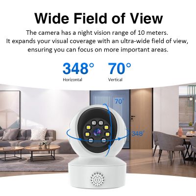 VSTARCAM smart κάμερα CS49LM με ανιχνευτή καπνού/αερίου, 3MP, WiFi, PTZ, SD | Διαδικτυακές IP Κάμερες στο smart-tech.gr