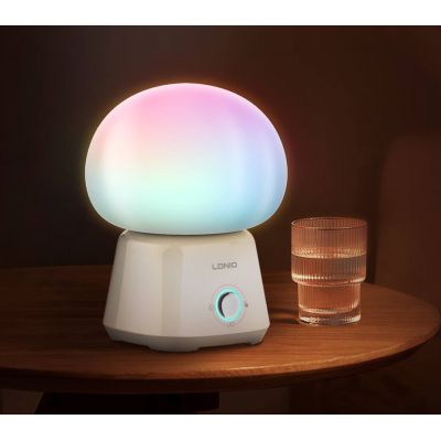 LDNIO LED φωτιστικό νυκτός Y4, RGB, ρυθμιζόμενο, επαναφορτιζόμενο, λευκό | Λάμπες - Λαμπτήρες - Φωτιστικά στο smart-tech.gr
