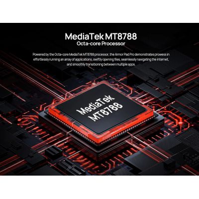 ULEFONE tablet Armor Pad Pro, 8", 8/256GB, 4G, 7650mAh, IP68/IP69K, μαύρο | TABLETS στο smart-tech.gr