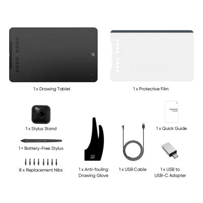 XP-PEN ταμπλέτα σχεδίασης με γραφίδα Deco 01 V3, 254x158.7mm, μαύρο | TABLETS στο smart-tech.gr