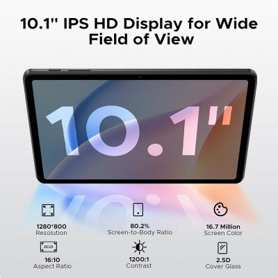 DOOGEE tablet Tab A9, 10.1", 3/64GB, Android 15, 6580mAh, μαύρο | TABLETS στο smart-tech.gr