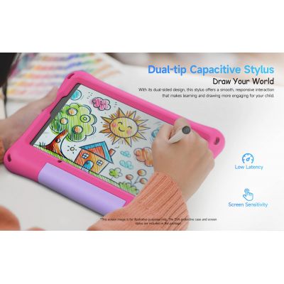ULEFONE tablet Tab A9 Pro Kids, 8.68", 4/128GB, 4G, Android 15, 5040mAh, ροζ | TABLETS στο smart-tech.gr