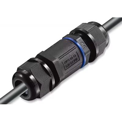 POWERTECH αδιάβροχος σύνδεσμος καλωδίων τροφοδοσίας TOOL-0112, 3pin, IP68, μαύρος | ΗΛΕΚΤΡΟΛΟΓΙΚΟΣ ΕΞΟΠΛΙΣΜΟΣ στο smart-tech.gr